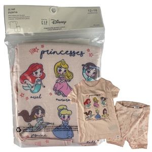 NEW Gap Disney Princess Short Pyjama Set - Size 12-18M